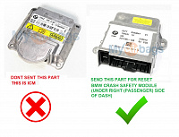 BMW 328 SRS (ACSM) Advanced Crash Safety Module - (MRS) Airbag Multiple Restraint System - Airbag Control Module PART #34526864205